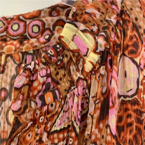 A.L.C. Silk Carly Floral Smocked Mini Dress Size 00 NWT - Picture 9 of 15